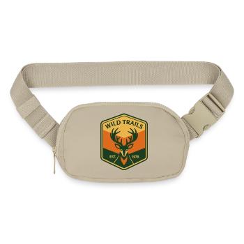 Wild Trails Deer Crest Patch - Matte Hip Bag - sandgrau - Front