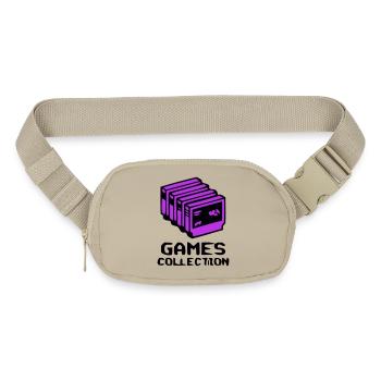 Iconic Retro Game Cartridges Nerd - Matte Hip Bag - sandgrau - Front