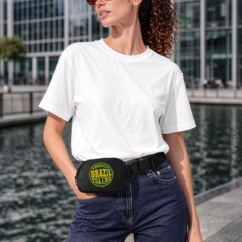 Brazil Till I Die — Vintage Soccer Fan Shirt Tee - Matte Hip Bag