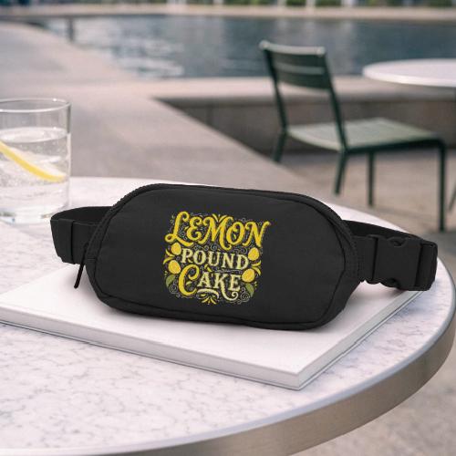 Lemon Pound Cake Vintage Flourish - Matte Hip Bag