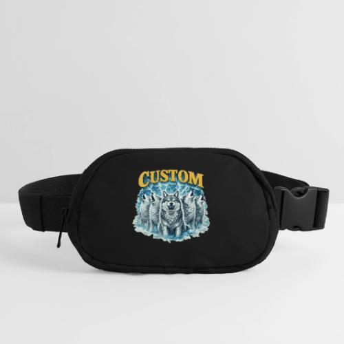 Custom Wolf Pack Howling Moon Vintage Wilderness - Matte Hip Bag