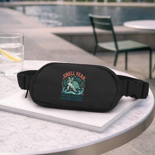 Shell Yeah Sea Turtle Beach Vibes - Matte Hip Bag