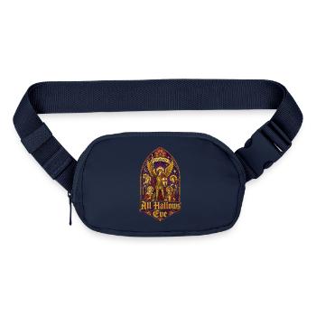 Celebrate All Hallows’ Eve Catholic Saints Stained - Matte Hip Bag - navy - Front