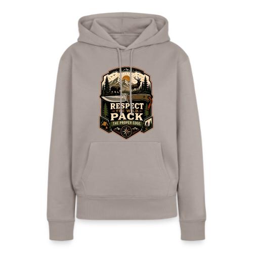 Respect the Wild Pack the Proper Edge Camp Knife - Women's Premium Hoodie
