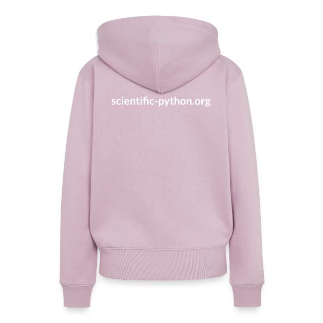scientific python white logo