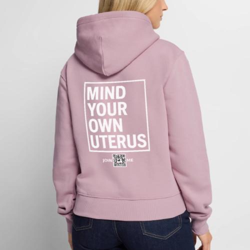 Uterus (white, back-facing) - Women's Premium Hoodie