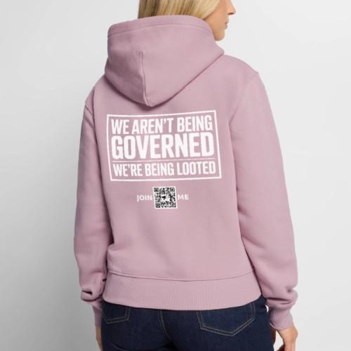 Looted (white, back-facing) - Women's Premium Hoodie