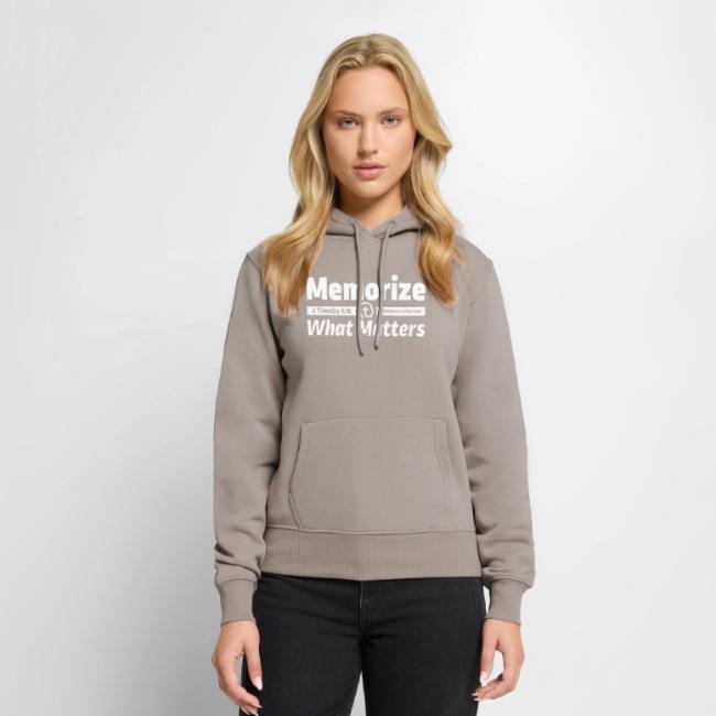 "Memorize What Matters" White Design