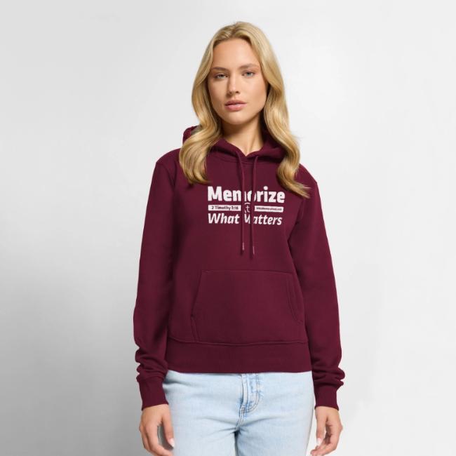 "Memorize What Matters" White Design