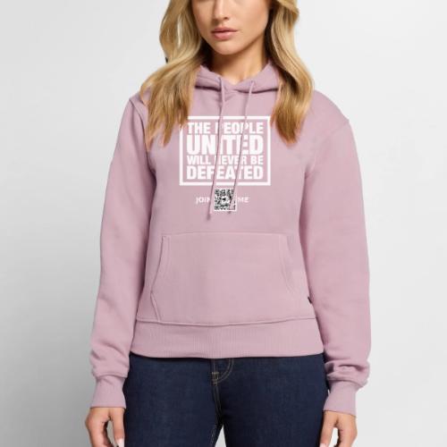 People United (white, front-facing) - Women's Premium Hoodie