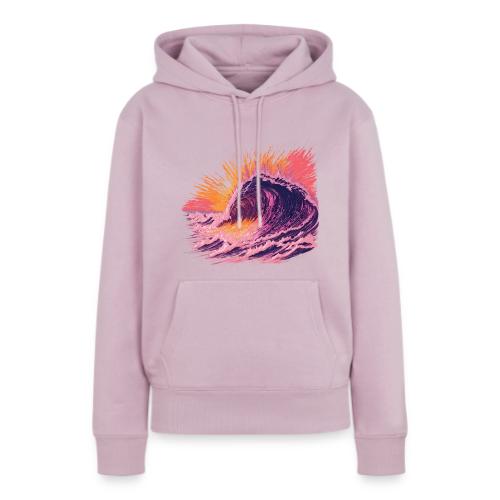 Pink Fire Wave - Women's Premium Hoodie