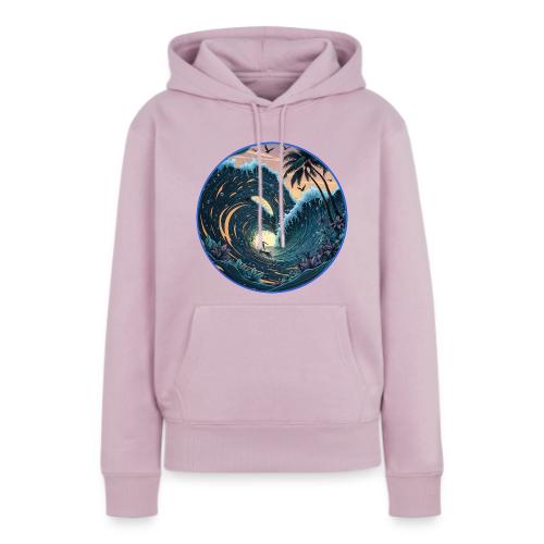 Double Barrel Flower Wave - Women's Premium Hoodie