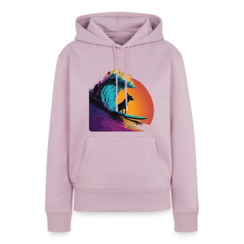 Black Dog Surfing Emerald Wave - Women's Premium Hoodie