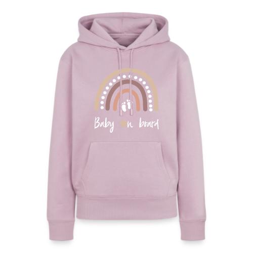 Baby on board - Boho Rainbow - Maternity - Women's Premium Hoodie