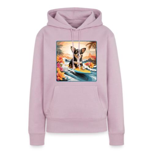Surfing Chihuahua - Women's Premium Hoodie