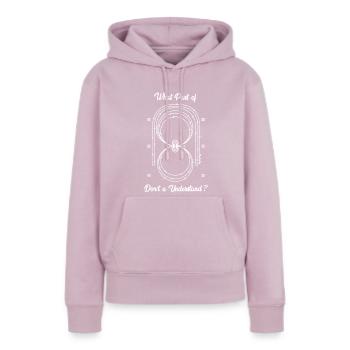 Reining Western Riding Horse Rider Pattern - Women's Premium Hoodie - dusty pink - Front - Julia (174cm)