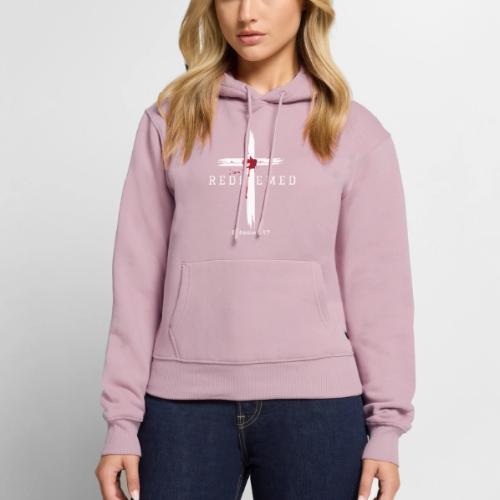 Redeemed by the blood of Jesus - Ephesians 1:7 - Women's Premium Hoodie