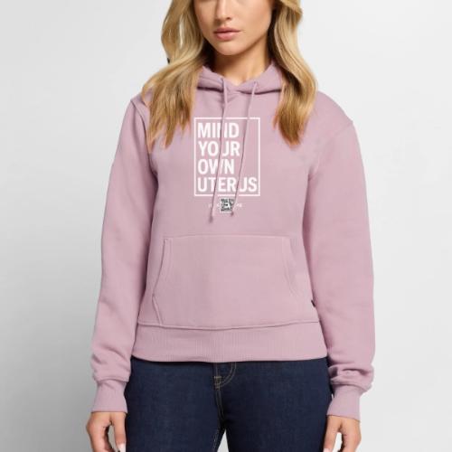 Uterus (white, front-facing) - Women's Premium Hoodie