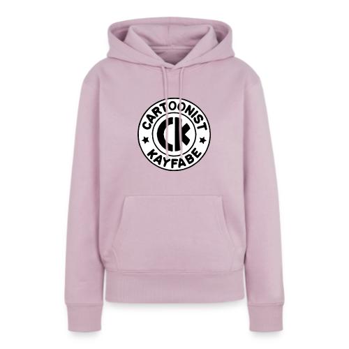 Cartoonist Kayfabe EC logo Black letters on White - Women's Premium Hoodie