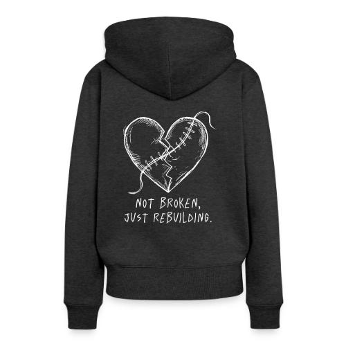 Broken Love Neon Heart - Women's Premium Hoodie