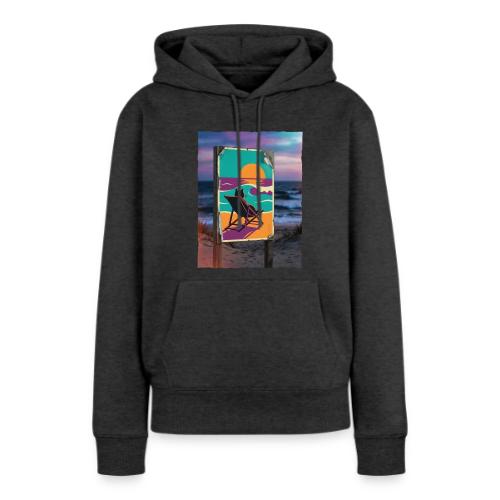 Sunset Cat Sign - Women's Premium Hoodie