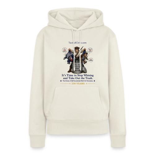 Fav Patriot Taking Out Trash-Printed Front & Back - Women's Premium Hoodie