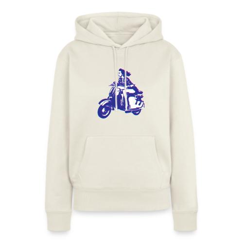 Cute Vespa Scooter Girl - Women's Premium Hoodie