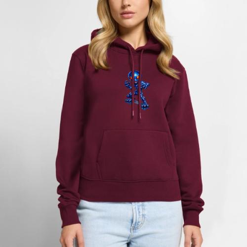 Angry Blue Alien - Women's Premium Hoodie