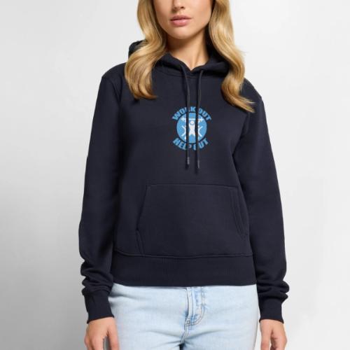 Work Out Help Out- Strength through Service - Women's Premium Hoodie