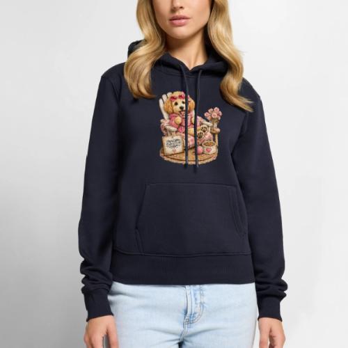 Just Enjoying Life Doodle Dog - Women's Premium Hoodie