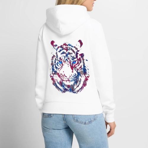 Tiger Head - Roaring Tiger - Tiger Face - Women's Premium Hoodie