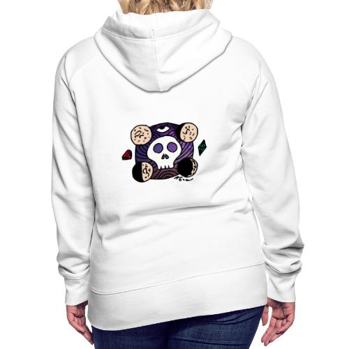 Moon Skull from Outer Space - Women's Premium Hoodie