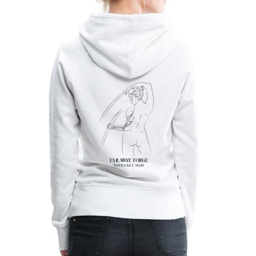 The Cyberpunk Samurai - White - Women's Premium Hoodie