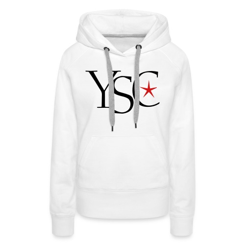 ysc initials red star - Women's Premium Hoodie