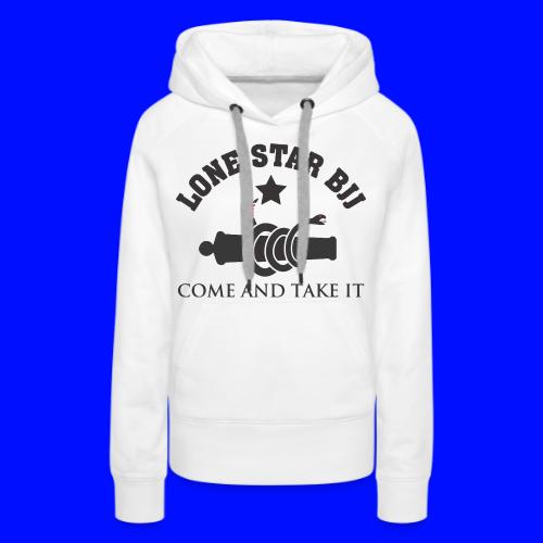 Lone Star BJJ - Come and Take It - Black and Red - Women's Premium Hoodie