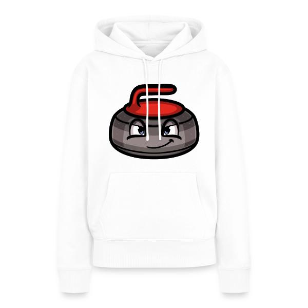 Curling stone mascot - red Women's Premium Hoodie