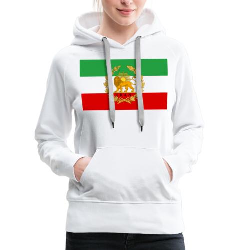 State Flag of Iran Lion and Sun - Women's Premium Hoodie