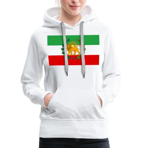 Flag of Iran Lion and Sun - Women's Premium Hoodie
