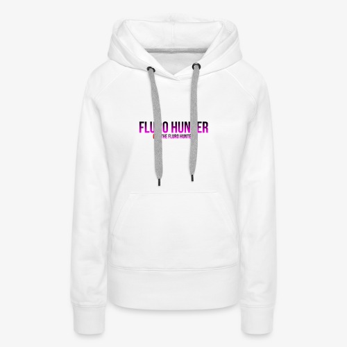 The Fluro Hunter Black And Purple Gradient - Women's Premium Hoodie