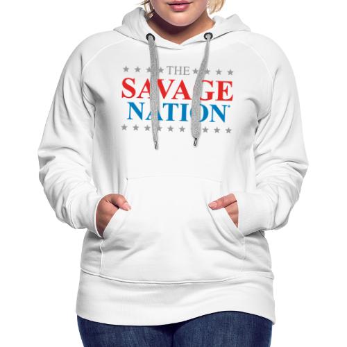 The Savage Nation Logo - Women's Premium Hoodie