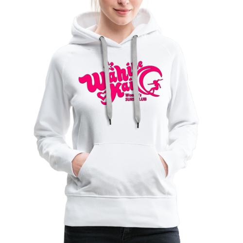 Wahine Kai Logo pink - Women's Premium Hoodie