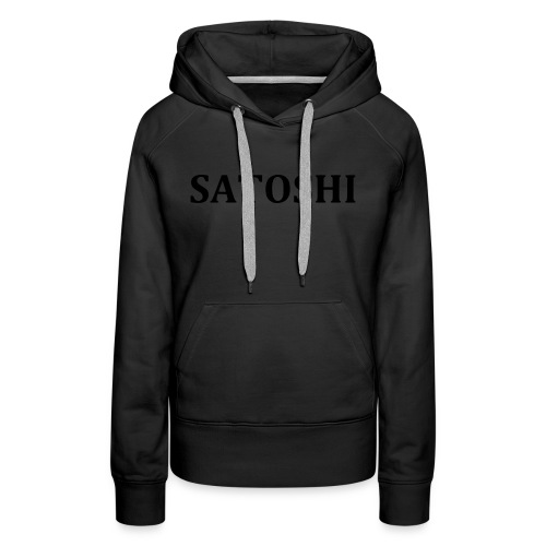 Satoshi only the name stroke - Women's Premium Hoodie