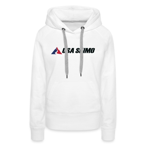 USA Skimo Logo - Landscape - Color - Women's Premium Hoodie