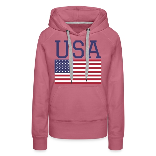 USA American Flag - Fourth of July Everyday - Women's Premium Hoodie
