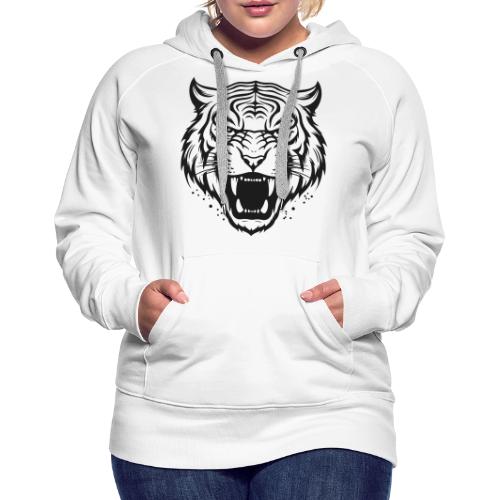 Wild Tiger Fashion, the fury of the feline tiger. - Women's Premium Hoodie
