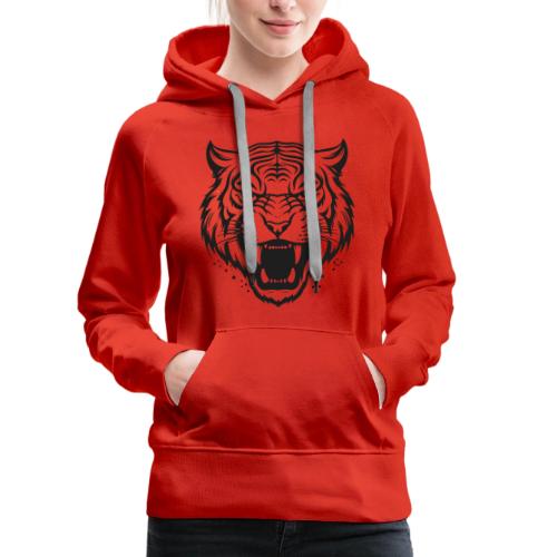 Wild Tiger Fashion, the fury of the feline tiger. - Women's Premium Hoodie