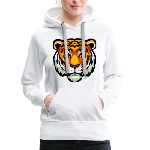 Tiger Fashion Feline Animal, Tiger Willing Success - Women's Premium Hoodie