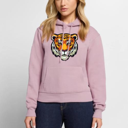 Tiger Fashion Feline Animal, Tiger Willing Success - Women's Premium Hoodie
