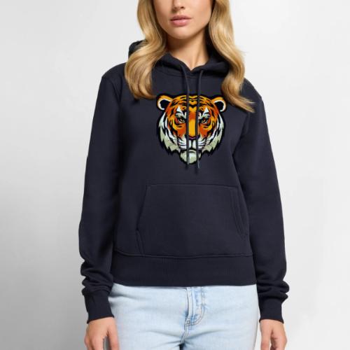 Tiger Fashion Feline Animal, Tiger Willing Success - Women's Premium Hoodie