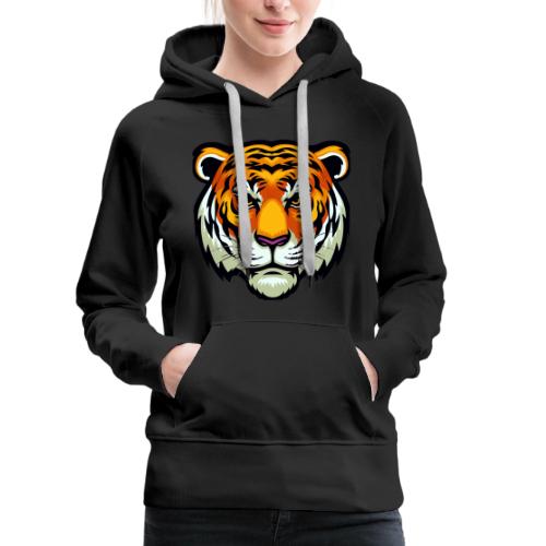 Tiger Fashion Feline Animal, Tiger Willing Success - Women's Premium Hoodie